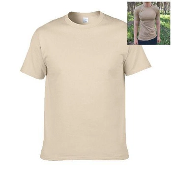 Тактическая футболка Flas-3; М/50р; Микрофибра. Песочный. Армейская футболка Флес. Турция.