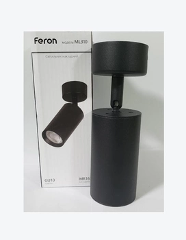 Накладний поворотний світильник Feron МL310 чорний