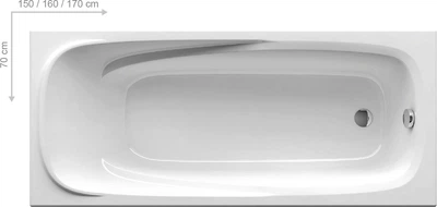 Ванна акриловая Ravak Vanda II 160x70 CP11000000