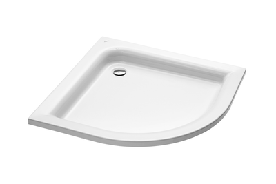 Standard Plus Поддон полукруглый 80x80 см, глубина 9 см, выпуск 52 мм