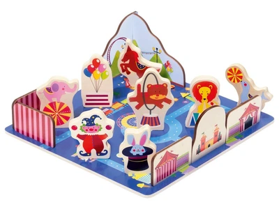 Детские деревянные пазлы мозаика Цирк Playtive от 2-х лет 20 шт (F2-00748)