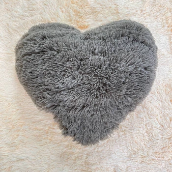 Подушка Сердце Cappone Графит