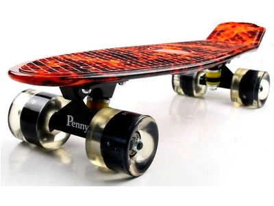 Penny Board "Fire" Светящиеся колеса