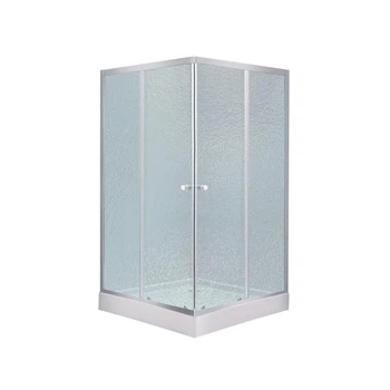 Душова кабіна Lidz WAWEL SC80x80.SAT.LOW.FR, скло Frost 4мм + Душовий піддон MAZUR ST80x80x16