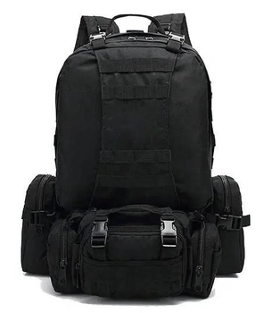 Тактический рюкзак с подсумками MIL-TEC 55 л Черный
