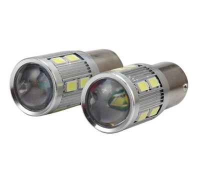 Светодиодная лампа с цоколем 1156 BA15s P21W 12 smd 5630 cree чип Белая Autoexpect (11273)