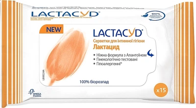 Салфетки для интимной гигиены, 15шт - Lactacyd 15шт (284181-19227)