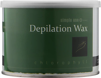 Теплый воск для депиляции в банке "Хлорофилл" - Simple Use Beauty Depilation Wax 800ml (1055725-69345)