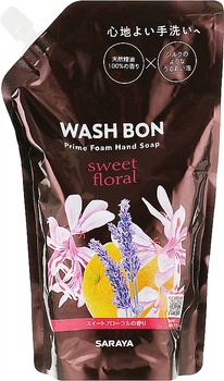 Мило-піна для рук з ароматом квітів - Wash Bon Prime Foam Hand Wash (дой-пак) 500ml (820353-34549)