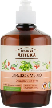 Жидкое мыло для рук "Оливка и годжи" - Зеленая аптека 460ml (60535-24571)