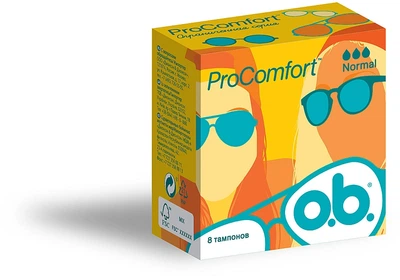 Тампоны Normal, 8 шт - o.b. Pro Comfort 8шт (792164-26583)