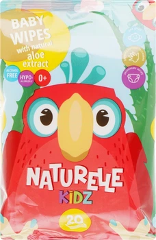 Дитячі серветки вологі "Алое віра", 20шт - Naturelle Kidz 20шт (796156-27984)