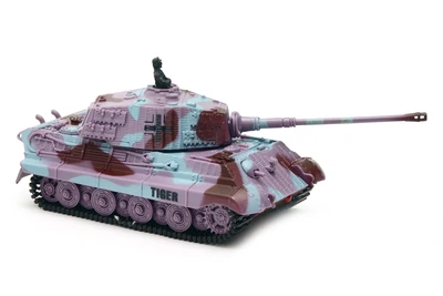 Танк микро р/у 1:72 King Tiger со звуком 35MHz фиолетовый (GWT2203-2)