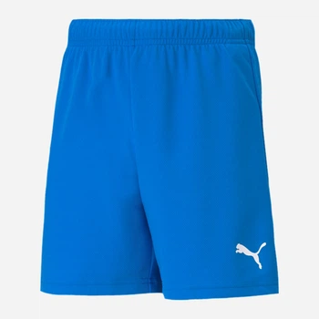 Подростковые шорты на резинке Puma teamRISE Short Jr 70494302 152 см Electric Blue Lemonade-White (4063699211726)