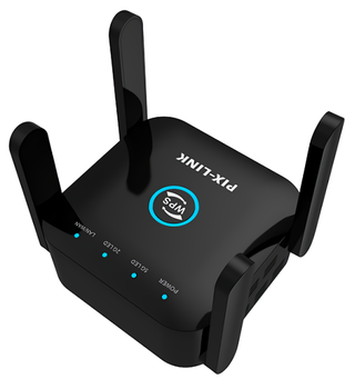 Репитер Wi-Fi PIX-LINK LV-AC24 1200 Мбит/с 5ГГц Black
