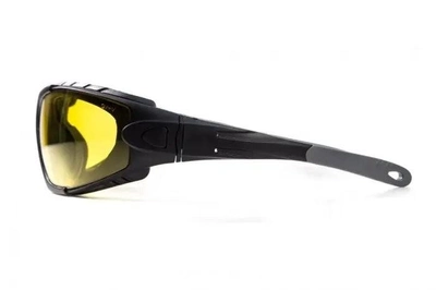 Очки защитные тактические маска фотохромные Global Vision Shorty Photochromic (yellow) Anti-Fog, желтые