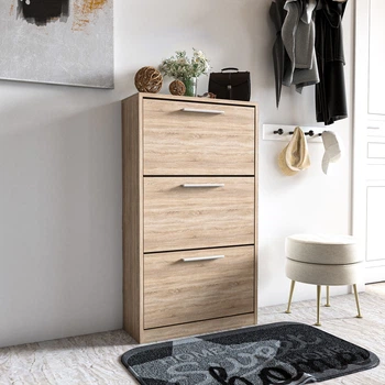Тумба для взуття Moreli S-21 Ш590/В1200/Г280 Дуб сонома