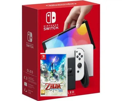 Nintendo Switch (OLED model) White + Игра The Legend of Zelda: Skyward Sword HD (русская версия)