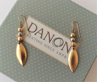 Серьги листья DANON E2797MG