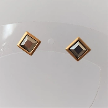 Серьги ромбы графит DANON E2995MG17