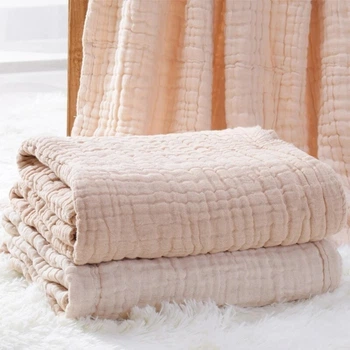 Плед дитячий мусліновий Kiddie Widdie 100х100 см Бежевий