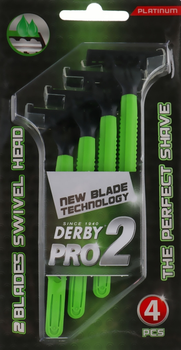Derby Pro 2 Одноразовий верстат для гоління 4шт (789777-37474)