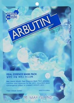 Тканевая маска с арбутином - May Island Real Essence Arbutin Mask Pack 25ml (810423-14520)