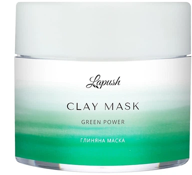 Глиняная маска для лица с зеленой глиной и спирулиной - Lapush Green Power Clay Mask 50ml (851192-56356)