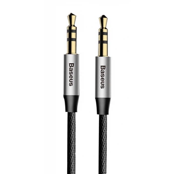 Аудио кабель 3.5 на 3.5 Mini Jack BASEUS AUX Yiven M30 (1,5 метра). Black