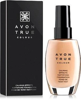 Матуючий тональний крем для обличчя Avon 30мл Спокійне сяйво, Avon True WARMEST BEIGE