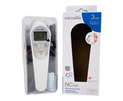 Інфрачервоний безконтактний термометр Microlife NC 200 5 років