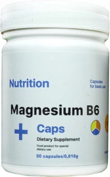 Мінерально-вітамінний комплекс EntherMeal Magnesium B6 + Caps Магній В6 90 капсул (MB690EM337)