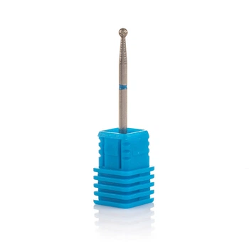 Фреза алмазная Nail Drill для обработки кутикулы (Шарик), 001 025B, диаметр 2,5 мм. (синяя насечка)
