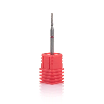 Фреза алмазная Nail Drill для обработки кутикулы (Почка закругленная), 263 018R, диаметр 1,8 мм. (красная насечка)