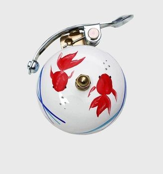 Дзвінок HANDPAINTED SUZU CRANE, Koi, 55мм алюміній, скоба
