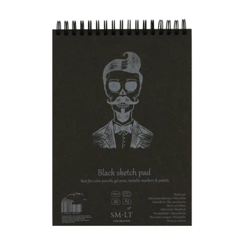Альбом для рисунка на спирали Authentic Black 165г А5 20л