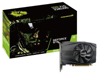 Відеокарта Manli, GeForce GTX 1650, 4Gb GDDR6, 128-bit, DVI/HDMI/DP, 1590/12000 MHz (M-NGTX1650/6RDHDP-M1434)