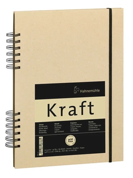Скетчбук на спирали Hahnemuhle Kraft 80л 120г А5