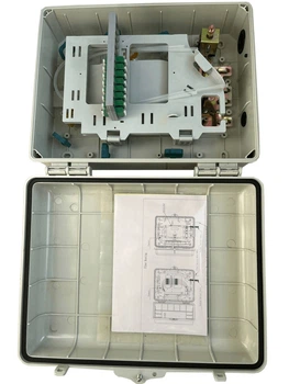 Оптический бокс Abee OptiBox-8LCDU-24-plast, 8 адаптеров LC Duplex, сплайс-кассета, до 24 волокон(DL_2AEEF29487A1)