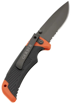 Туристичний складаний ніж Gerber Bear Grylls Scout BG386 18,5 см сіро-жовтогарячий