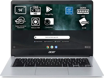 Ноутбук 14" Acer Chromebook 314 Intel Celeron N4020 RAM 4GB eMMC 32GB Chrome OS (CB314-1H-C0V1)
