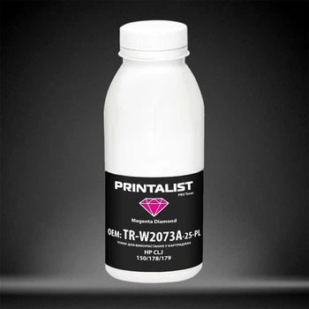 Тонер для HP Color Laser 150, 150а, 150nw PRINTALIST Magenta 25г TR-W2073A-25-PL