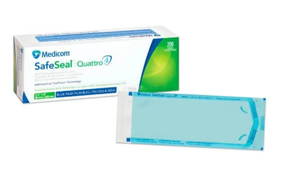 Пакет для автоклава Medicom Safe Seal Quattro 133мм*254мм 200 шт