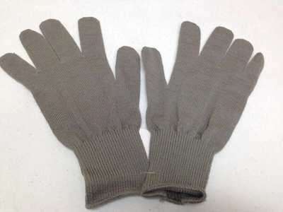 Військові зимові шерстянные рукавички утеплювачі армії США USGI Wool Glove Liners Inserts CW Lightweight Grey (Сірий)