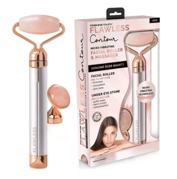 Електричний ролик масажер для обличчя Flawless Facial Roller Massager кварцовий ролик масажер для обличчя