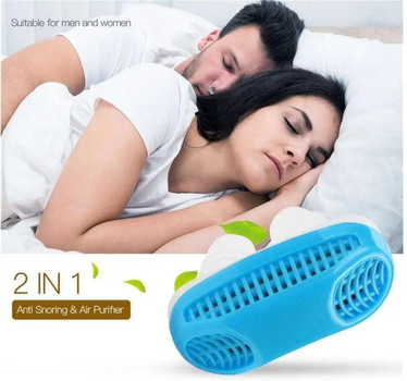 Антихрап і очищувач повітря 2 в 1 Anti Snoring and Air Purifier блакитний