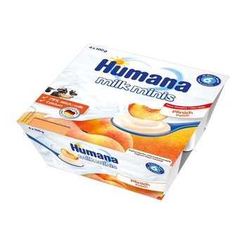 Йогурт Humana Baby Milchdessert Pfirsich Персик 4 х 100 г