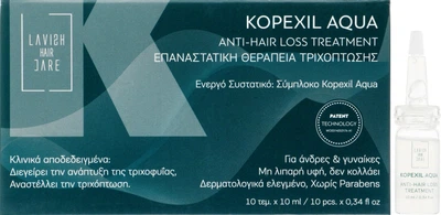 Уход против выпадения волос в ампулах для мужчин - Lavish Care Kopexil Aqua Anti-Hair Loss Treatmen 10x10ml (606585-37689)