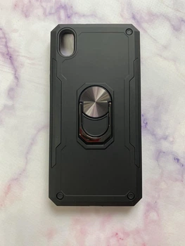 Силіконовий чохол Hard Defence Series з кільцем-підставкою для Xiaomi Redmi 7A Чорний