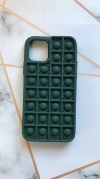Силіконовий чохол Поп іт Антистрес Поп-Іт Pop It для iPhone 11 Pro (5,8) Попіт Зелений